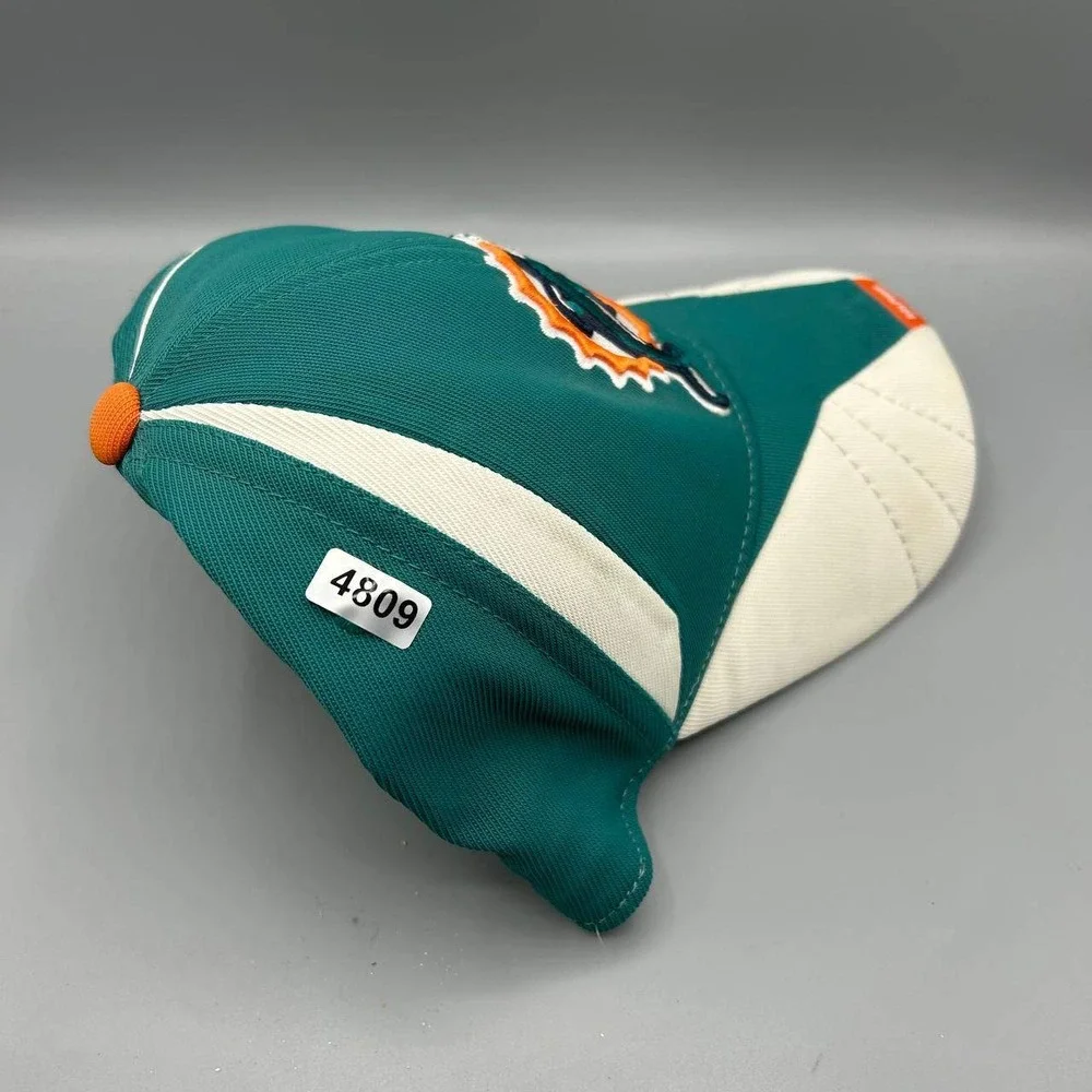 Vintage Miami‎ Dolphins Hat Men Embroidered NFL Reebok Strap Back Cap